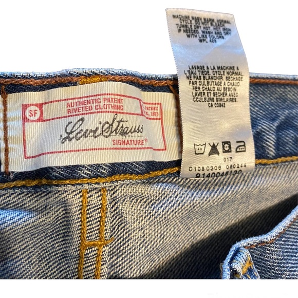 Vintage Levi Strauss Signature W33 Regular Fit Light Jean Naturally Distressed - Picture 4 of 9
